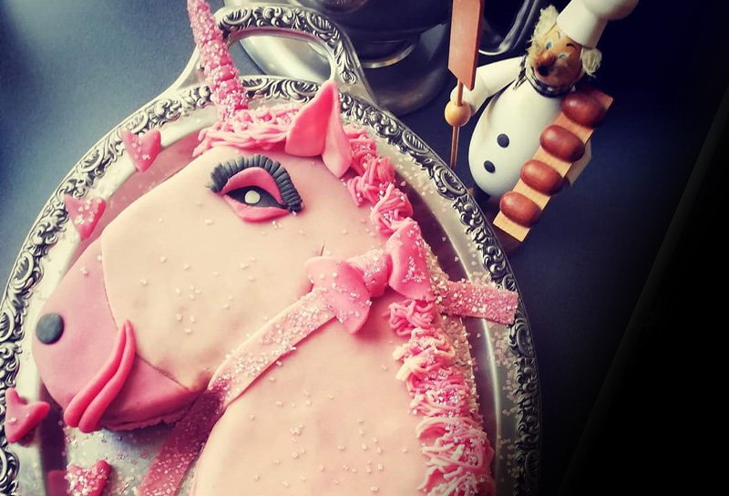 Marzipantorte Einhorn