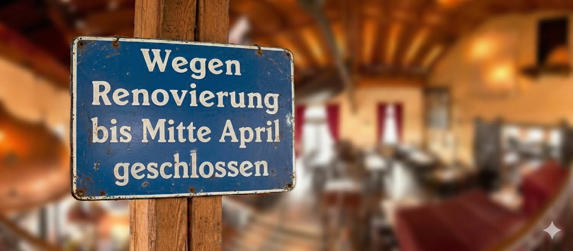 Wegen Umbau geschlossen